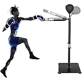INNOLIFE Boxing Speed Trainer,Boxing Spinning Bar with Speed Bag Free Standing Adjustable Height from 4.8 ft-6 ft