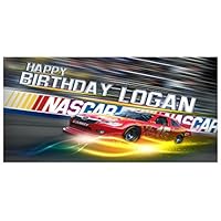 Nascar Speed Birthday Banner Personalized Custom Party Backdrop Decoration