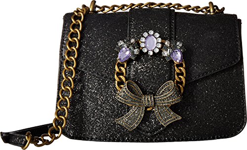 Aldo feronnel crossbody, black leather, one size