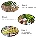 Vopie 12 Piece Artificial Wisteria Vine Ratta Silk Hanging Flower For Wedding Decor, Garden, DIY Living Room, White