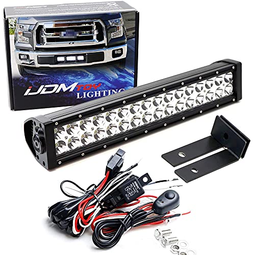 iJDMTOY Lower Grille Mount LED Light Bar Compatible with 2015up Ford