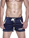 SEOBEAN Mens Low Rise Sports Soft Running Training Short Pants (XL(34-36