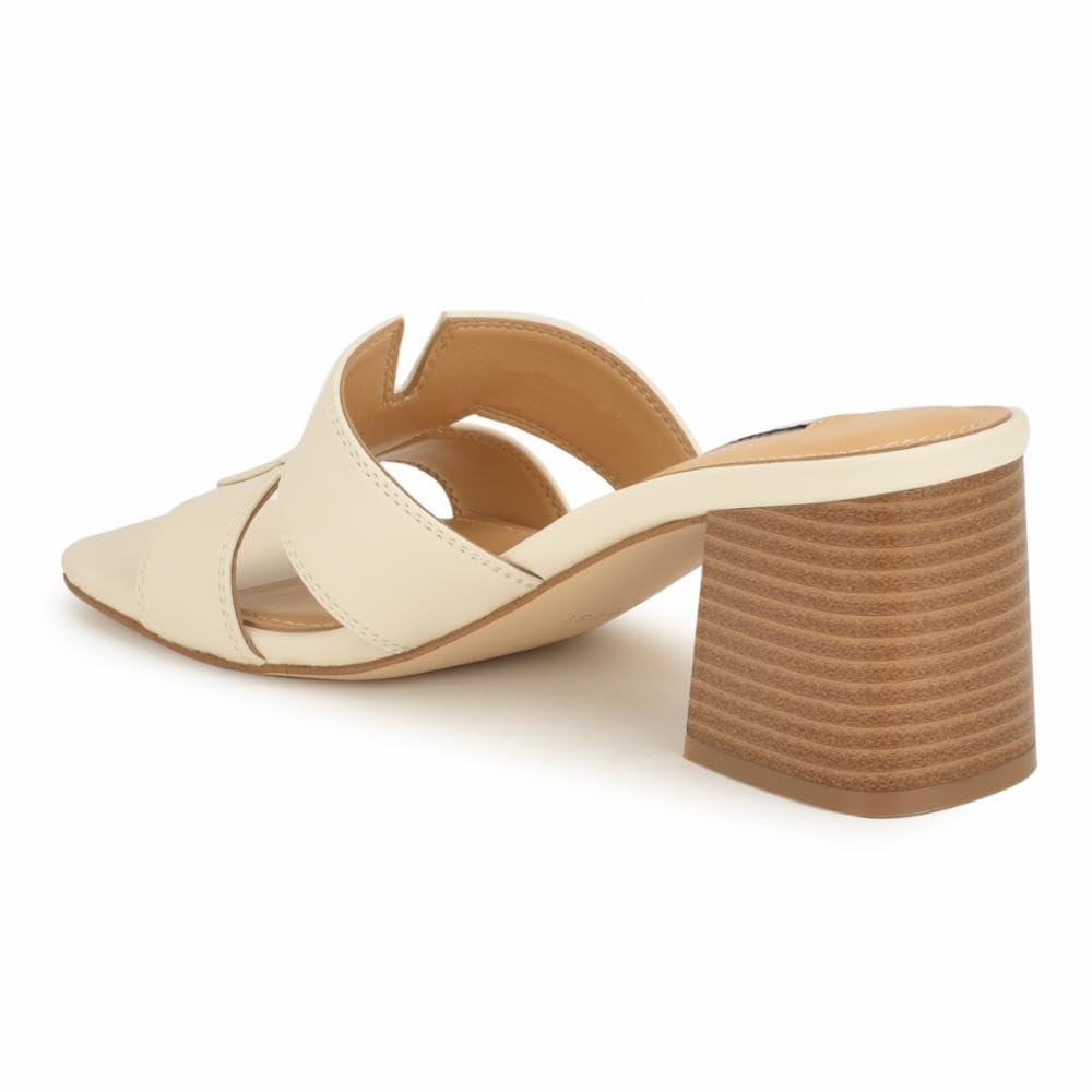 Nine West Women’s Griselda Heeled Sandal, Chic Cream 150, 6.5