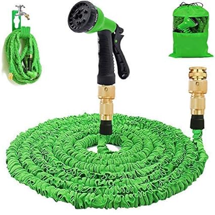 Gartenschlauch 50Ft erweiterbar Wasserschlauch Rohr - 3-mal erweitern flexiblen Schlauch 8-Pattern-Spritzpistole Anti-Leckage