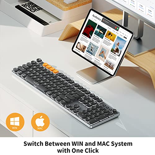 ProtoArc Bluetooth Mechanical Keyboard for Office, MECH K300 Tactile
