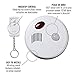 SABRE HS-MSA Wireless Motion Sensor Home Security Burglar Alarm with LOUD 120 dB Siren and 120 Degree Wide Angle Detection - DIY EASY Installation