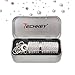 Techkey USB Flash Drive,Bling Rhinestone Diamond Crystal Glitter Lipstick Case Shining Jewelry Necklace,16GB,Pure Silver