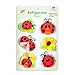 MORCART 6PCS Cute Ladybug Magnets for Fridge, Animal Magnets for Refrigerator Kitchen Office Classroom Lockers Teacher Students Whiteboards