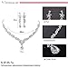 LILIE&WHITE Clear Crystal and Cubic Zircon Necklace and Earrings Jewelry Set for Wedding, Prom, Bridesmaids or Mother of Bride