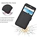BLU Energy X2 Case, IVSO BLU Energy X2 Case [View Window] [Full Range Protection] Linen Texture Slim Leather Case Cover for BLU Energy X2 Phone (Black)