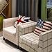 NEWWEIC 4th of July Decorations Throw Pillow Covers 18x18 inch Set of 2, Independence Day Patriotic American Flag Pillowcase Stars Stripes Cushion Case for Sofa Couch Car