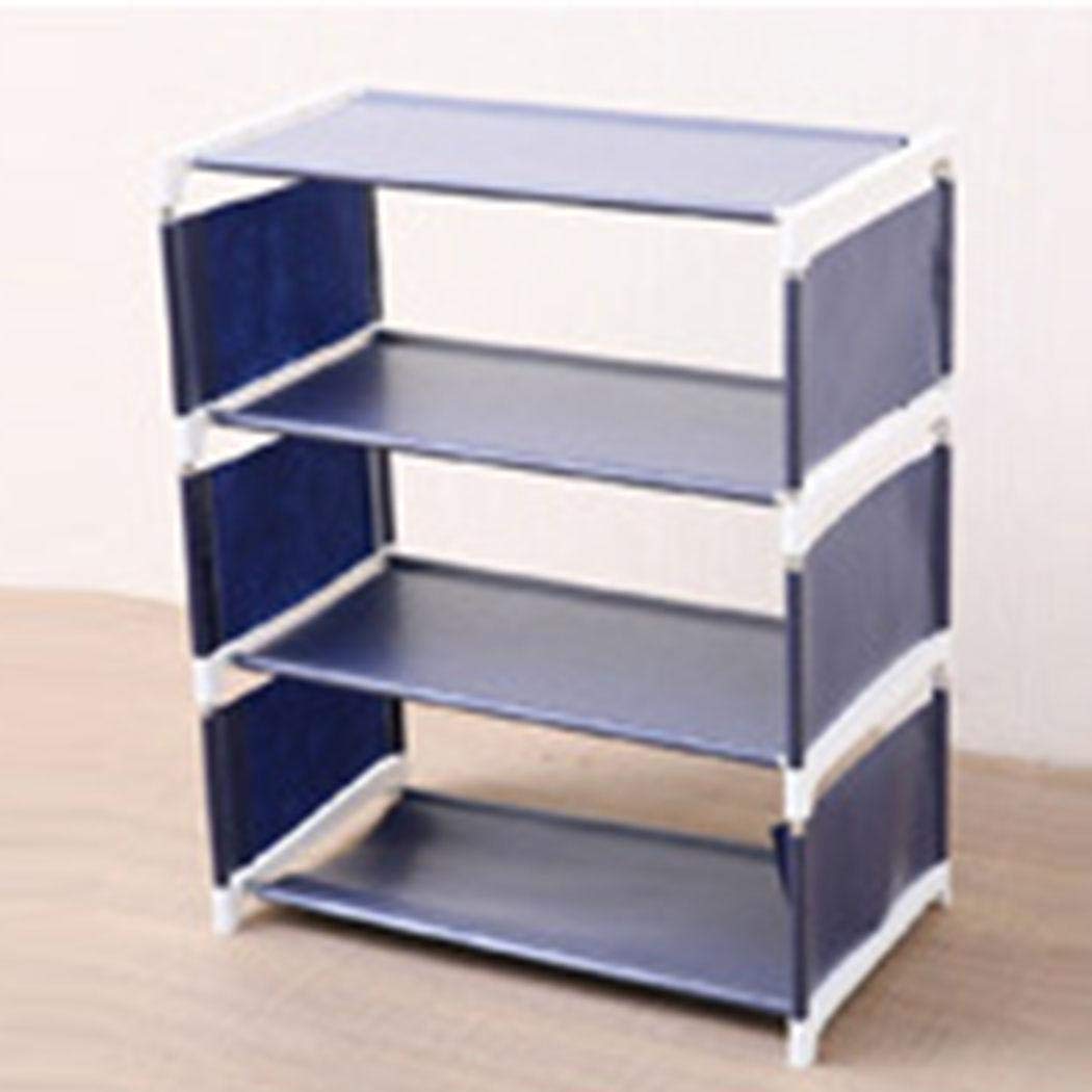 Pinsparkle Shoe Rack, 3-4 Tier Stackable Shoe Rack Storage Shelves, Non-Woven Fabric Show Tower, DIY Assembly ? No Tools Requ Free Standing Shoe Racks
