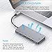 USB C Hub,GIKERSY 11 in 1 Type C Adapter with PD Charging Port,4K USB C to HDMI,2 USB3.0/3 USB2.0 Ports,MicroSD/SDXC Card Reader Compatible MacBook Air 2018/MacBook Pro,Nintendo Switch and More (Grey)