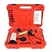 Amzdeal N200-025-BL Brake Bleeder Vacuum Pump Kit Tools Hand Held Vacuum Gauge with Hoses Connector for Automotive