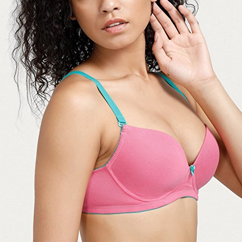 rosaline by zivame women's t-shirt padded non wired bra