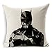 Chicozy Cotton Avengers Alliance Batman Captain America Iron Man Hulk Pillow Cover Ikia Style Sofa Cushion Cover Square Home Decration Pillowcase 17.7inch x 17.7inch