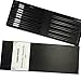 5 Pairs Melamine Chopsticks. Reusable Luxury Chopstick Set. A Wooden Replacement Made With Non-Toxic Dishwasher Safe Melamine. (Black)
