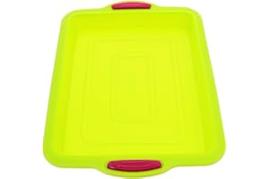 UKCOCO Thickened Silicone Baking Plate with Handle Nonstick Biscuit and Bread Tray for Oven Use Heat Cake
