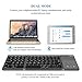 Foldable Bluetooth Keyboard, Jelly Comb B003B Dual Mode USB Wired & Bluetooth Keyboard with Touchpad Rechargeable for Windows Android Tablet Smartphone Surface and More-Updated (Dark Gray)