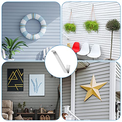 NEWANOVI 6 Pack No Damage Siding Hook, Aluminum Alloy Hook Without