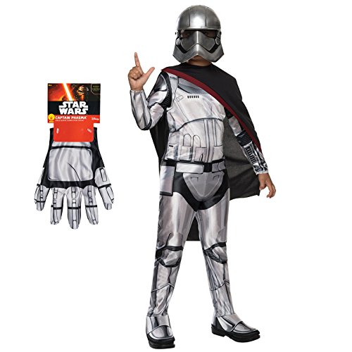 Captain Phasma Costumes - Star Wars Captain Phasma Costume Bundle - Child Medium Classic Costume &