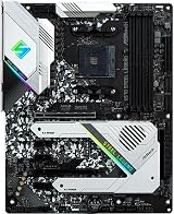 ASRock AM4 X570 Steel Legend Motherboard 4x DDR4 HDMI DP R45 view 2