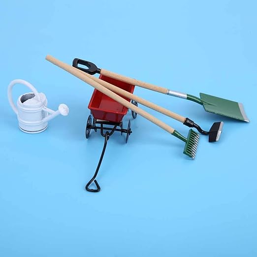 Dollhouse Farming Tools, Dollhouse Mini Garden Tools Set Farm Tools