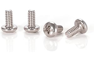 Skvltvfyt Pan Head Machine Screws #4-40x1/4 (Pack of 100),304 Stainless Steel, Phillips Drive Fully Threaded,18-8 Grade Bright Finish, Corrosion Resistant Hardware