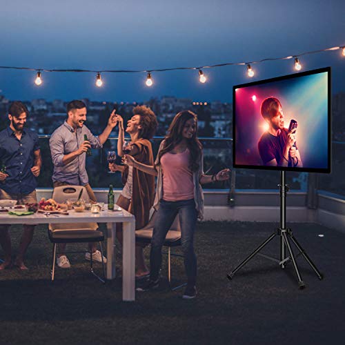 PERLESMITH TV Tripod StandPortable TV Stand for 2360 Inch LED LCD