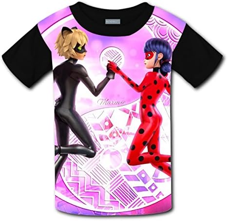 qutu Boys girls 3D Printed Miraculous-Ladybug T-shirt