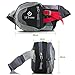 Waist Pack Fanny Pack Bum Bag Hip Pack Running Bag Waist Bag Running Belt Sack Water Resistant with Bottle (Not Included) Holder for Hiking Camping Dog Walking nylon fabric black, by LC Prime