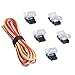 Nicelux CCT Tunable LED Strip Connector 10mm 3 Pin (5PCS) With 9.8 Feet 20 AWG LED Extension Wire, DIY Both Strip to Power and board to board Jumper, Non-waterproof