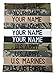 Customized Name Tape, with Fastener or Sew-On, ACU Multicam OCP Black ABU OD Green Desert Tan NavyBlue - Custom - Branch Tape, Customized
