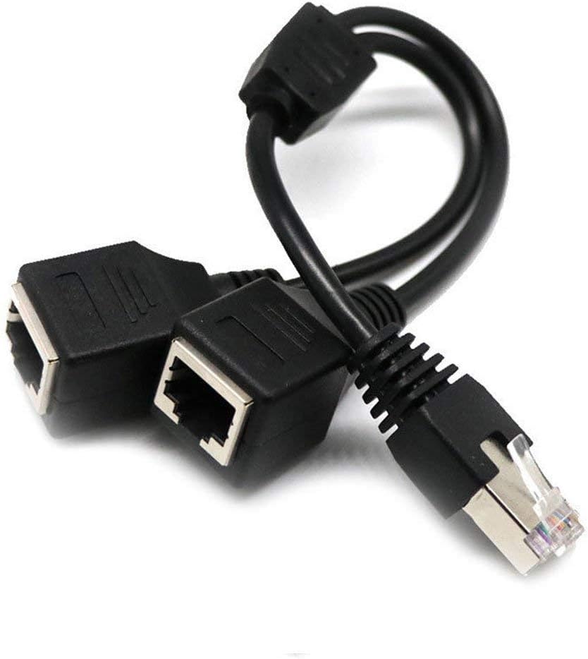 RJ45 Network Splitter Adapter Cable RJ45 1 Male to 2 Amazon.co.uk