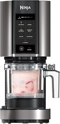 CREAMi machine à crème glacée et à desserts glacés, 1,4L, Noir/Argent