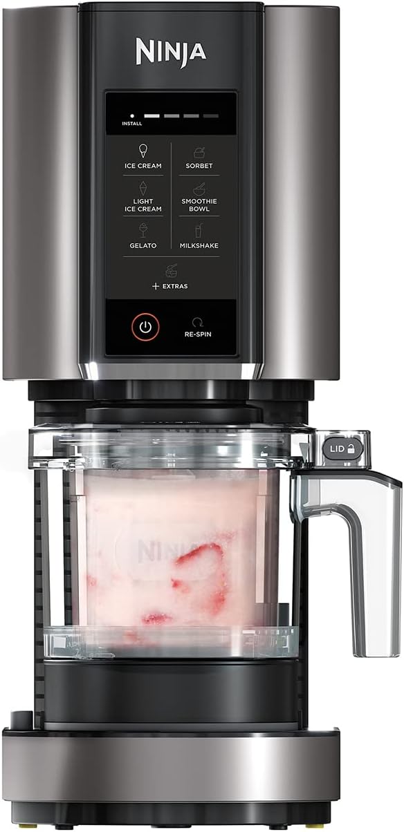 Ninja CREAMi Ice Cream Maker & Frozen Dessert Maker NC300UK Black/Silver
