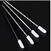 Jmkcoz 100pcs Disposable Lip Brush Lipstick Gloss Wands Applicator Eyeshadow Brush Makeup Tool Black Handle