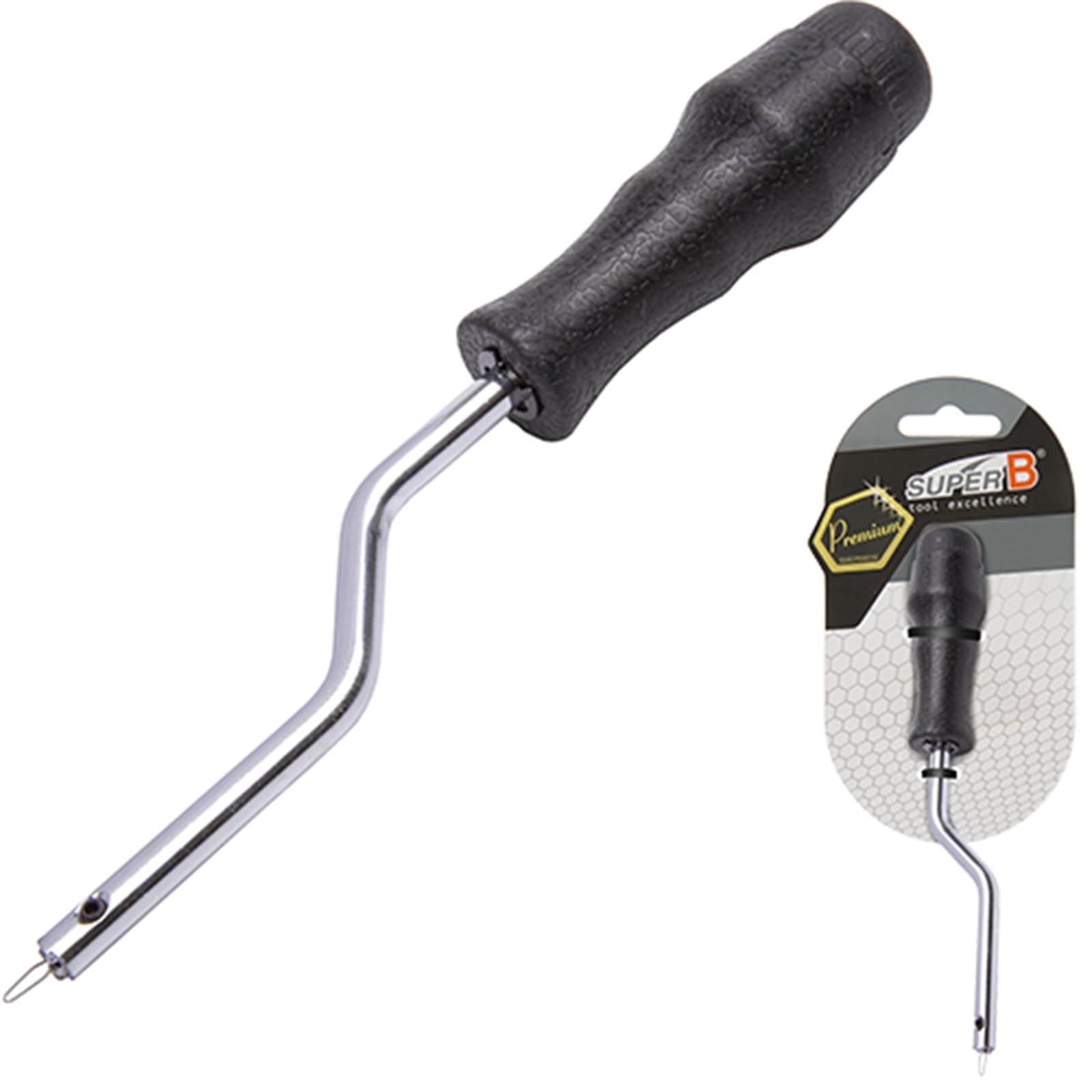 SUPER-B Inner Nipples Pull Black for Wheel Rims up to 40mm Double