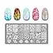 4 PCS DIY Nail Art Finger Templates Image Polish Stamp Plates Stamper Scraper Kit Stamping Beauty Manicure Tools