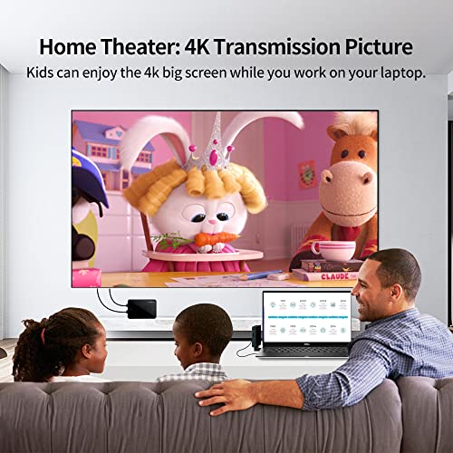 PeakDo Wireless HDMI 4K Transmitter Receiver 4K 100ft, Straming UHD