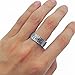 ELFASIO 8mm Men Celtic Knot Stainless Steel Ring Band Vintage Jewelry Us Size 8-15