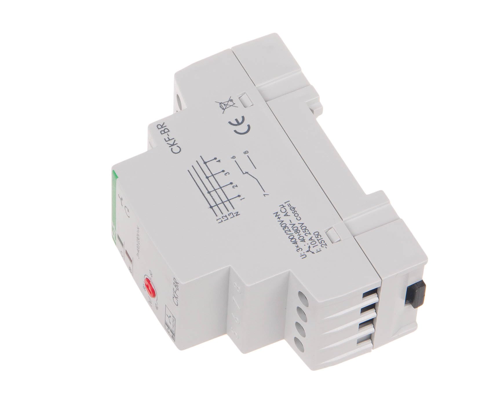 Sequence Relay End and Asymetrii Phase Relay 10A 1P 4sek 40-80V CKF-BR f&f 5908312593188