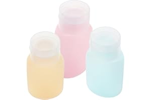 DIYEAH 3pcs 60ml Travel Bottles for Toiletries Set, Pe Plastic Squeeze Lotion Shampoo Containers,