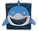 Clever Creations Cute Shark Collapsible Toy Storage Organizer, Sturdy Toy Box Folding Cube for Kids, Perfect for Organizing Books, Toys, Clothes and Shoes