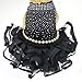 Bling Black Dog Party Dress for Cat Dog Tutu Skirt Dog Wedding Dress Outfits Apparel Summer Dog Shirt Clothes (S(Back 11.0