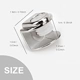 WYAN 20Pcs Zinc Alloy Glass Shelf Brackets Clips for Cabinet Kitchen Table view 2