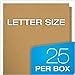 EarthWise by Oxford Two-Pocket Folders, Natural, Letter Size, 25 per Box, (78542)
