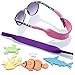 Baby Glasses and Sunglasses Strap 2pk | Active Kids with Bonus Stickers (Purple + Pink)