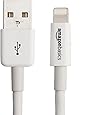 AmazonBasics Lightning to USB A Cable - Apple MFi Certified - White - 4 Inches/10 Centimeters