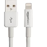 AmazonBasics Lightning to USB A Cable - Apple MFi Certified - White - 4 Inches/10 Centimeters